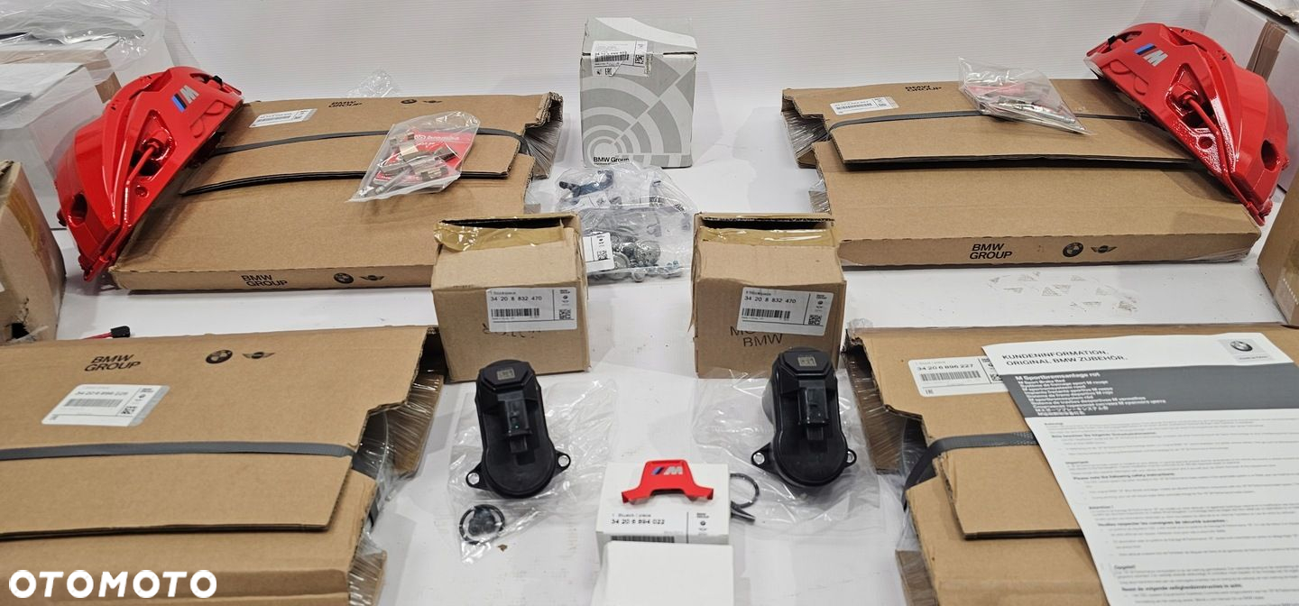 NOWY ORG ZESTAW KOMPLETNE HAMULCE BMW M SPORTOWE CZERWONE - 2450161 - 13
