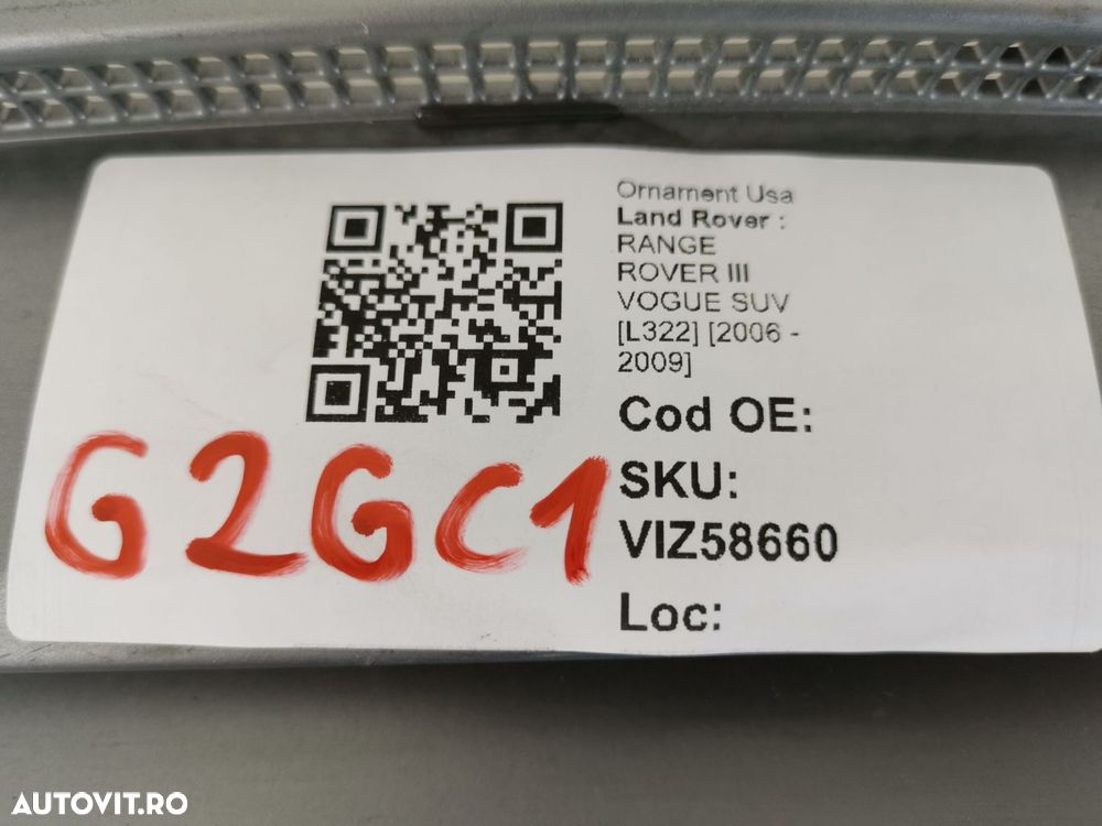 Ornament Usa Land Rover RANGE ROVER III VOGUE SUV [L322] 2006 2007 200 - 8