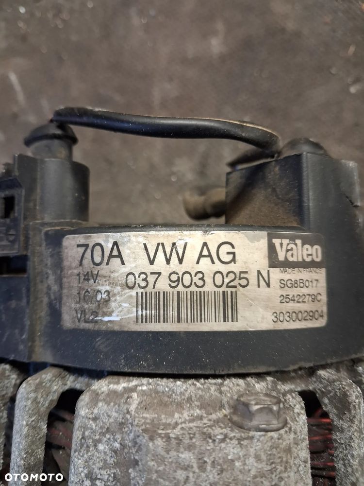 ALTERNATOR VOLKSWAGEN SKODA SEAT AUDI 70A 037903025N - 3
