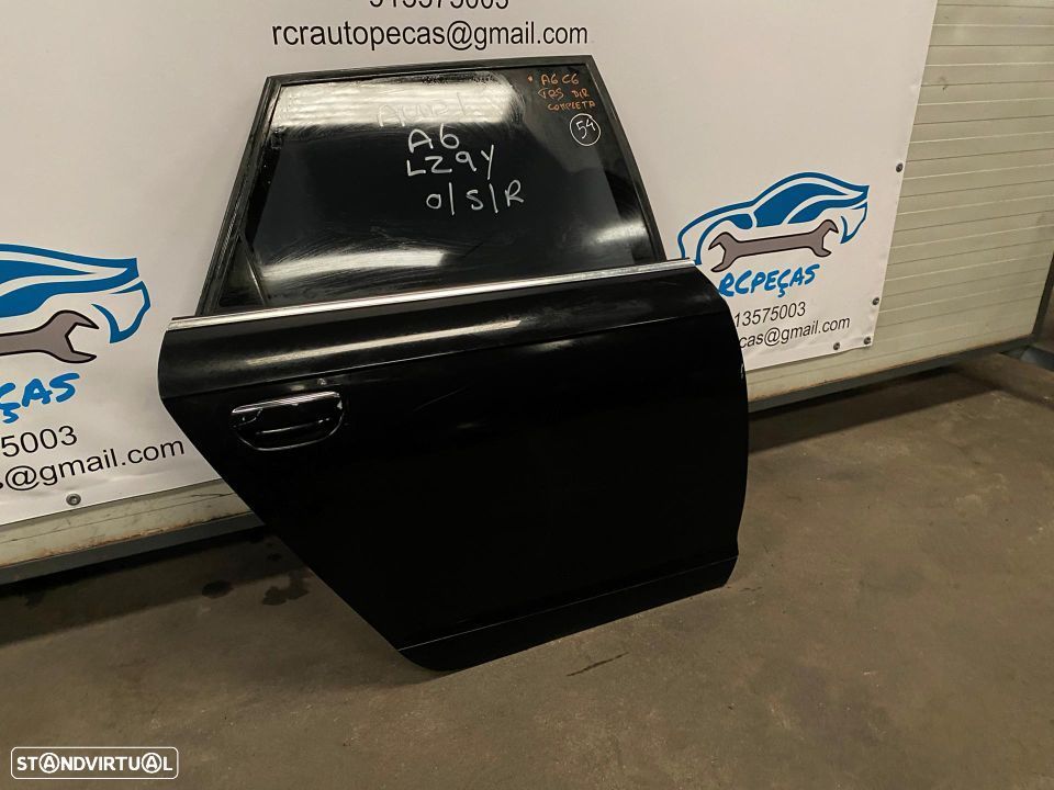 PORTA TRASEIRA TRÁS DIREITA | AUDI A6 C6 AVANTE CARRINHA | FECHO ELEVADOR MOTOR PUXADOR VIDRO; - 4