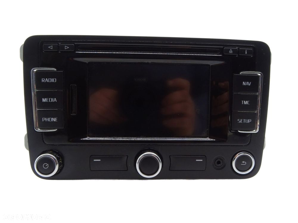 Radio radioodtwarzacz cd ekran wyświetlacz navi 3t0035192n skoda yeti i 5l - 1