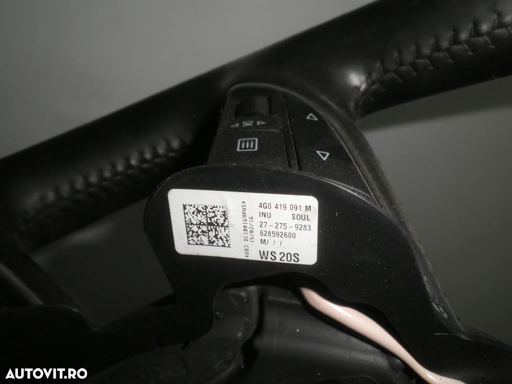 Volan piele Audi A6 C7 facelift 2016 4G0419091M - 3