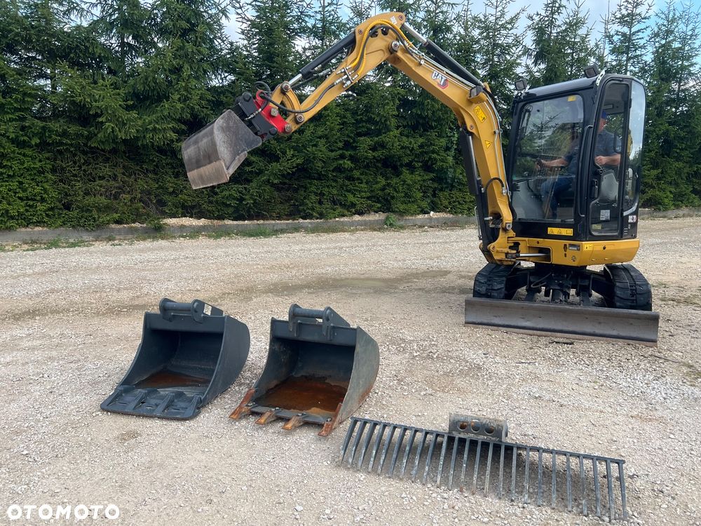Caterpillar Minikoparka gąsiennicową CAT 302,7 22r 3x łyżki Verachter MS05 dodatk.linie hydr CATEPILLAR 302 303.5 303 bobcat Kubota Yanmar Takeuchi 2,8 tony - 30