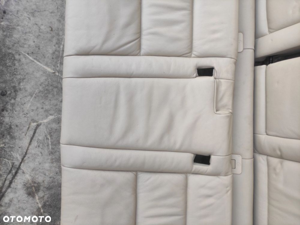 KANAPA TYŁ TYLNA SKŁADANA JASNA SKÓRA BMW E61 ISOFIX - 4