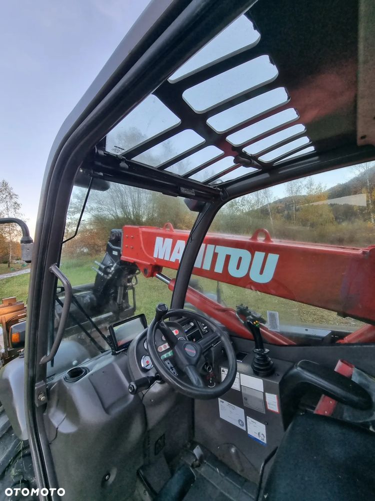 Manitou 523 MonoUltra Ładowarka teleskopowa 5m 2,3 tony Posuw wideł Hydr. łyżka Klima 2x kamera PERKINS z Komuny Norweskiej! Jak Nowa 3136 mtg Zero luzów wycieków SERWISY DEKRA - 8