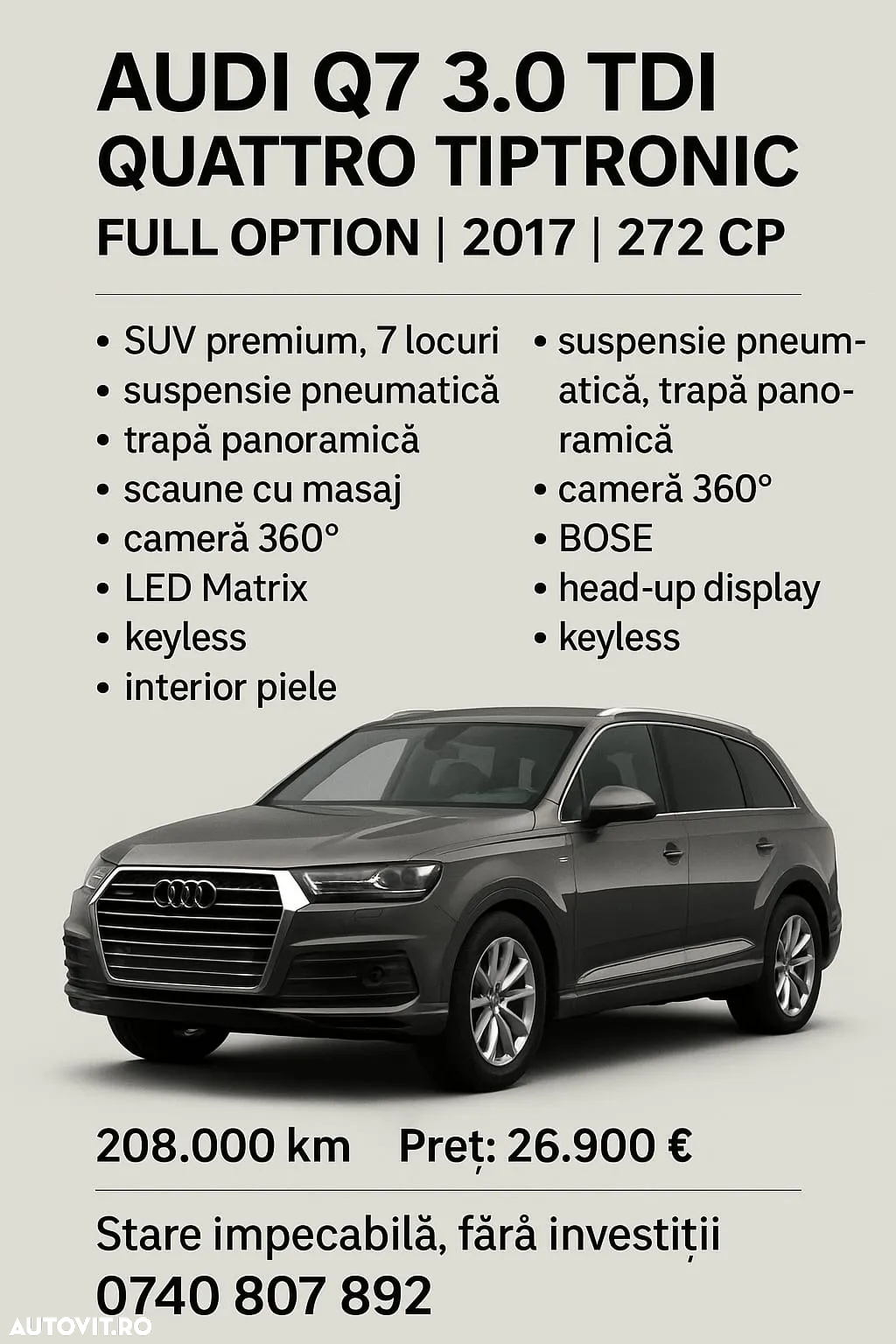 Audi Q7 3.0 TDI Quattro Tiptronic - 9