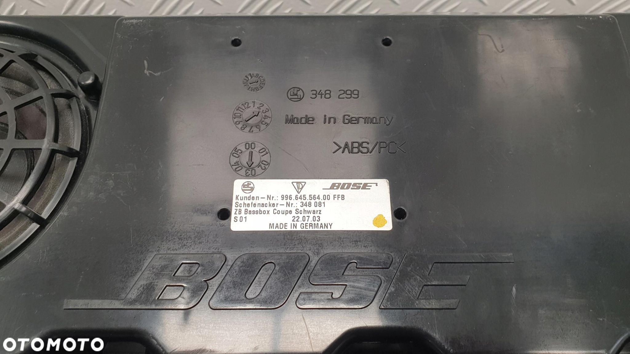 Porsche Subwoofer Głośnik BOSE 99664556400 - 5