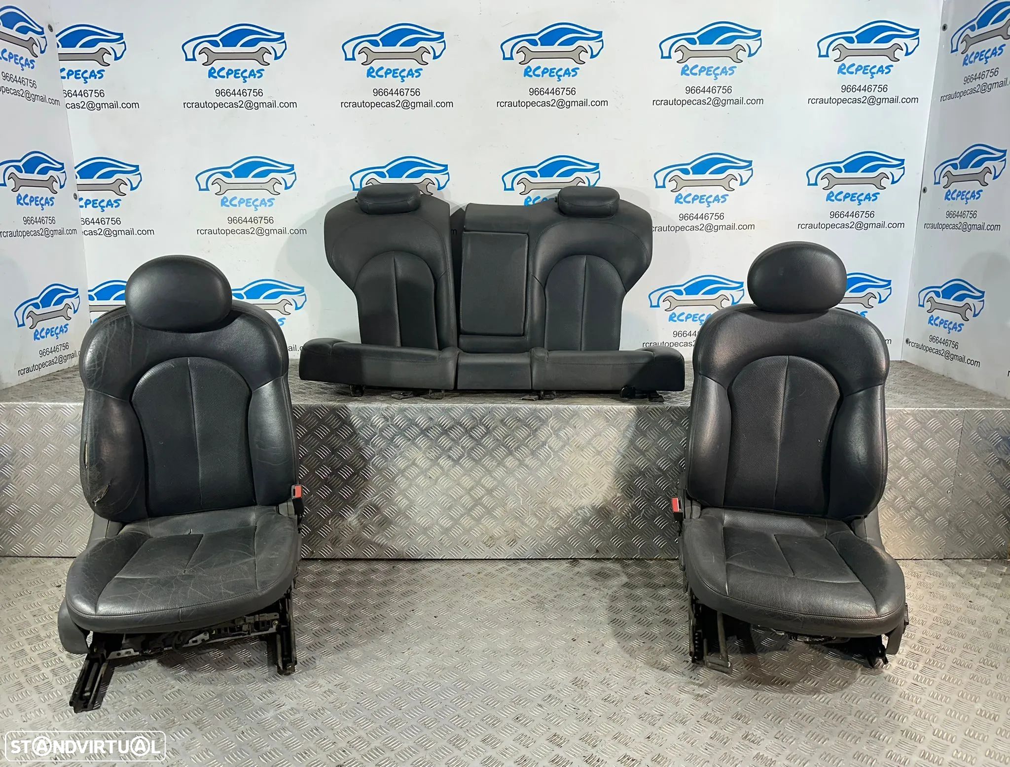 .Conjunto Bancos Originais Pele Mercedes Benz Classe C W203 Coupe 2008 – 2011 - 1