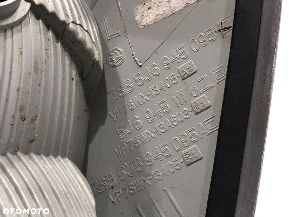 LAMPA LEWY TYŁ  SKODA FABIA II (542) 2006 - 2014 1.2 51 kW [70 KM] benzyna 2007 - 2014 5J6945111 - 6