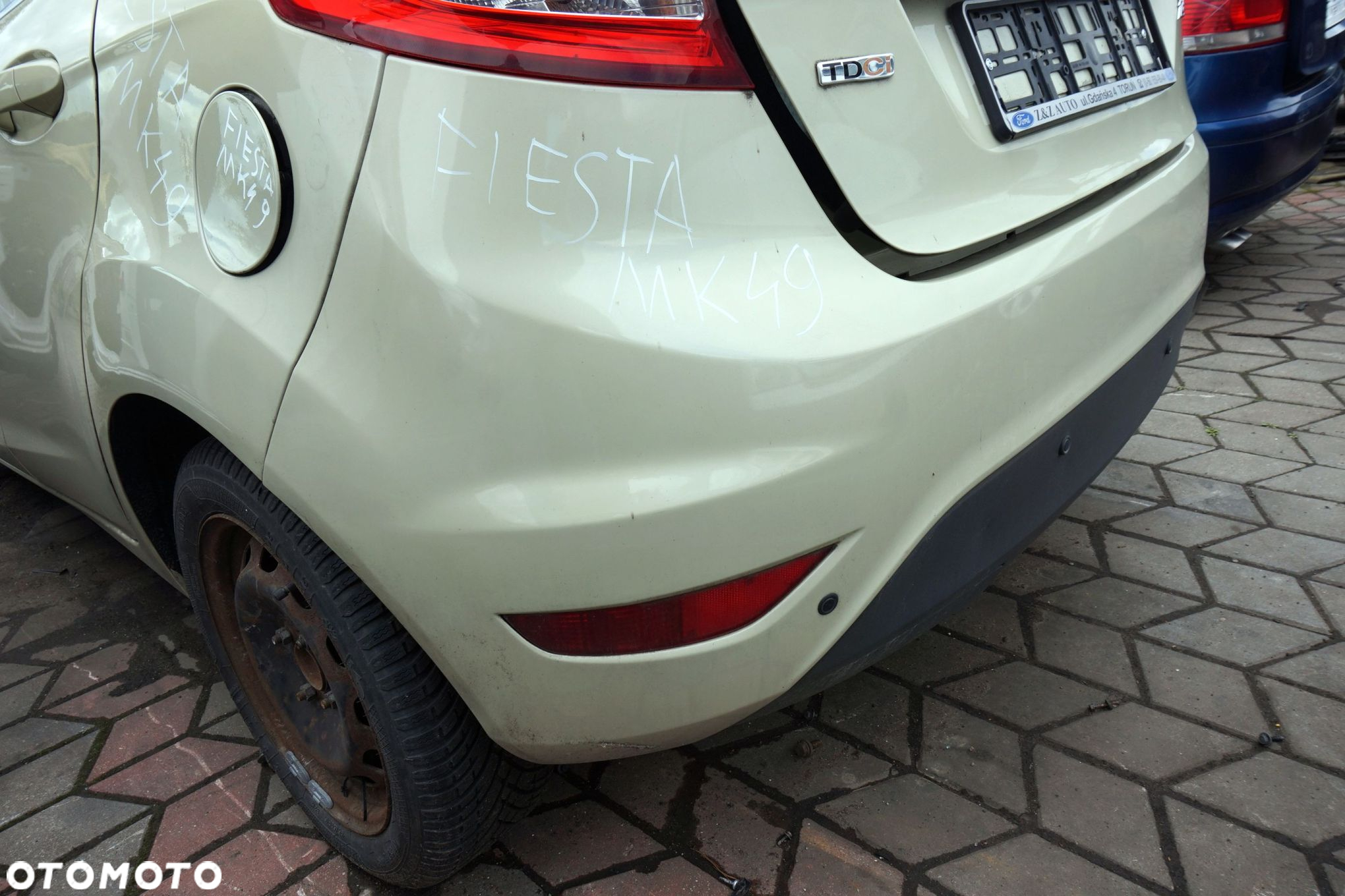 ZDERZAK TYLNY PDC FIESTA VI MK6 VII MK7 5D HB 49  SPA FORD 2008-2017 - 7