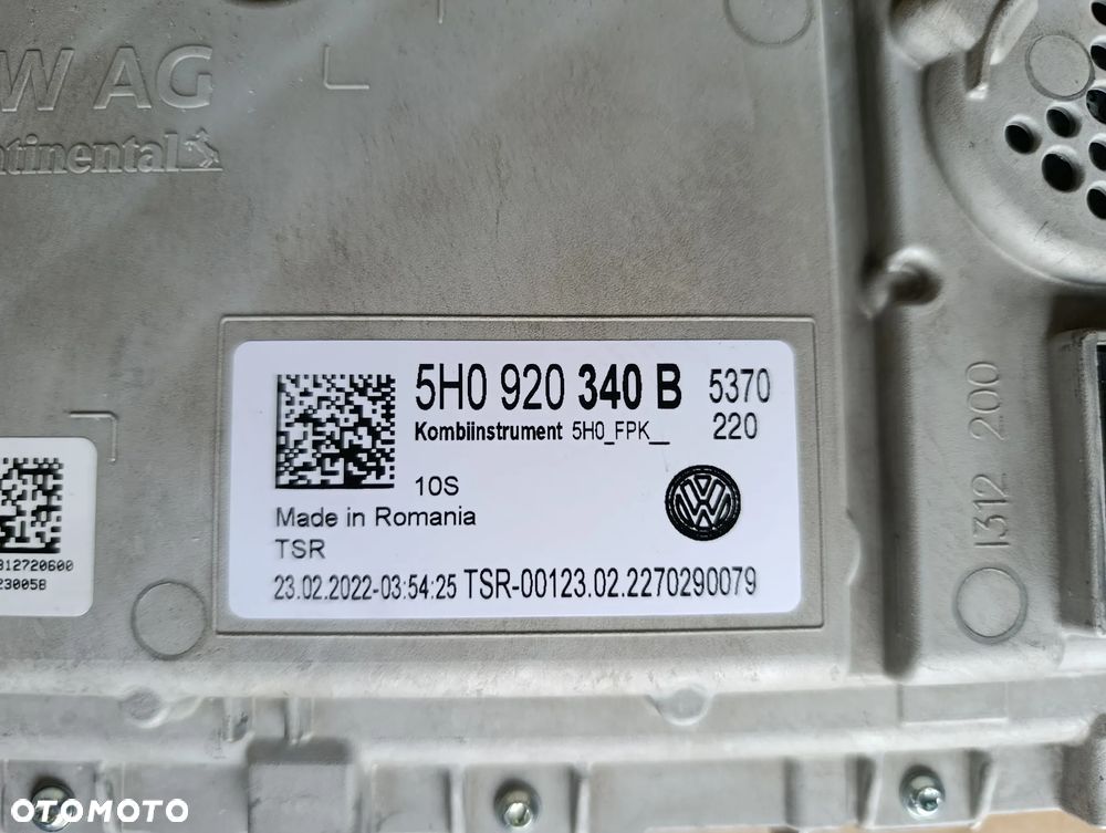 VW GOLF VIII 8 2.0 TDI LICZNIK PRĘDKOŚCIOMIERZ ZEGARY EUROPA 5H0920340B - 4