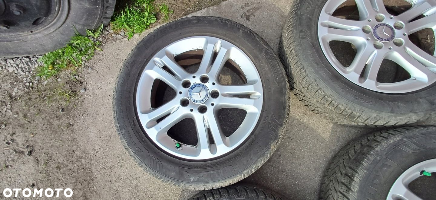 MERCEDES W211 KOMPLET ALUFELG R16 5X112 ALUFELGI OPONY - 5