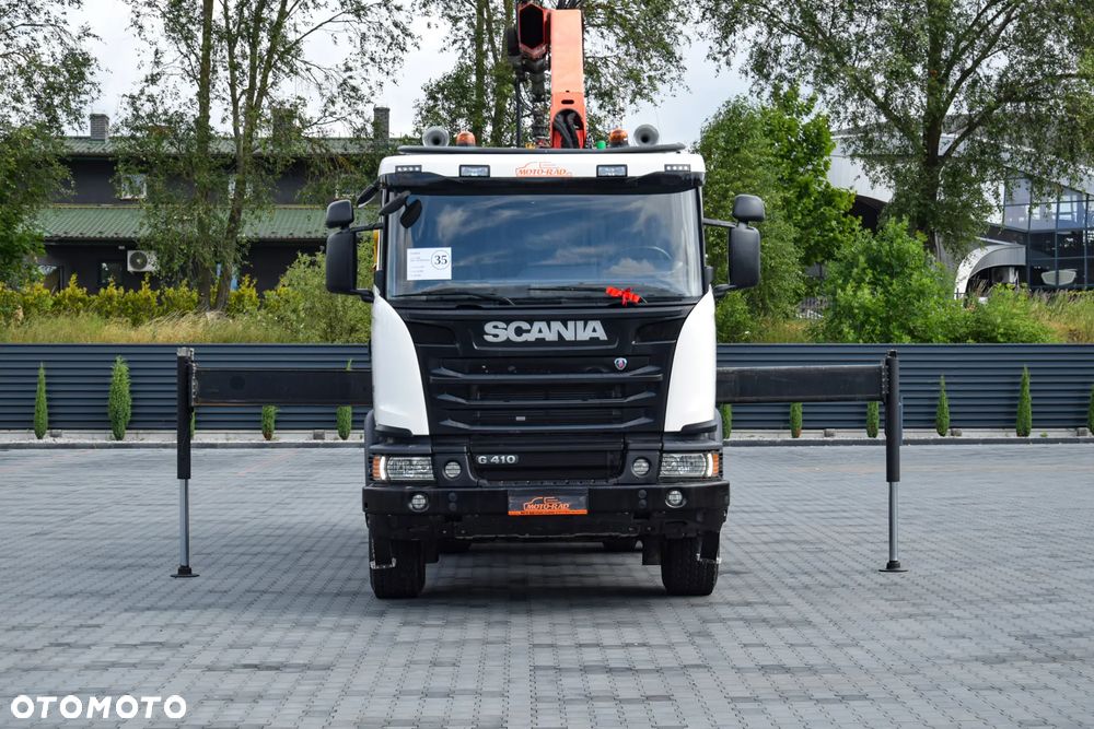 Scania G410 / 6x4 / EURO 6 / HDS PALFINGER PK 17.001 / WYSUW x3 / ROTATOR / CHYWTAK / STEROWANIE RADIOWE / WYWROTKA / HYDROBURTA / AUTOMAT / KAMERA COFANIA / NAWIGACJA / HAK / NISKI PRZEBIEG / 2017 / SERWISOWANY / SPROWADZONY - 2
