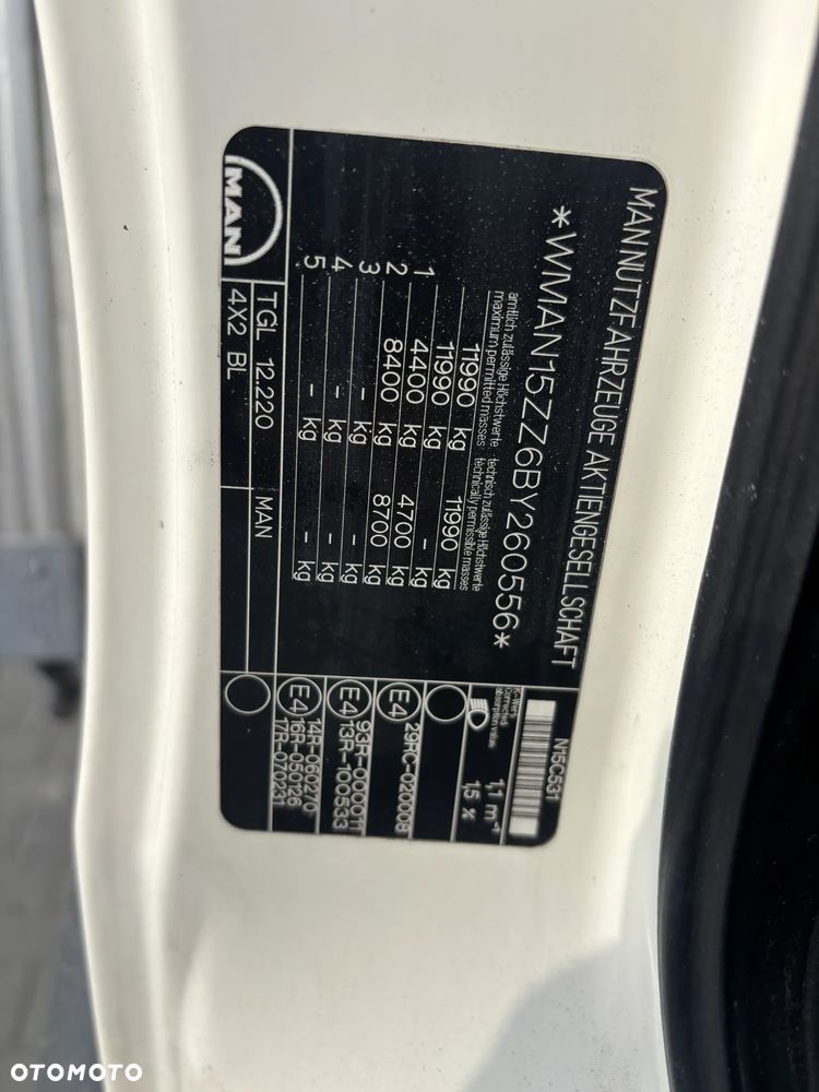 MAN MAN TGL 12 220 CHLODNIA IZOTERM PODWOZIE DO ZABUDOWY - 7