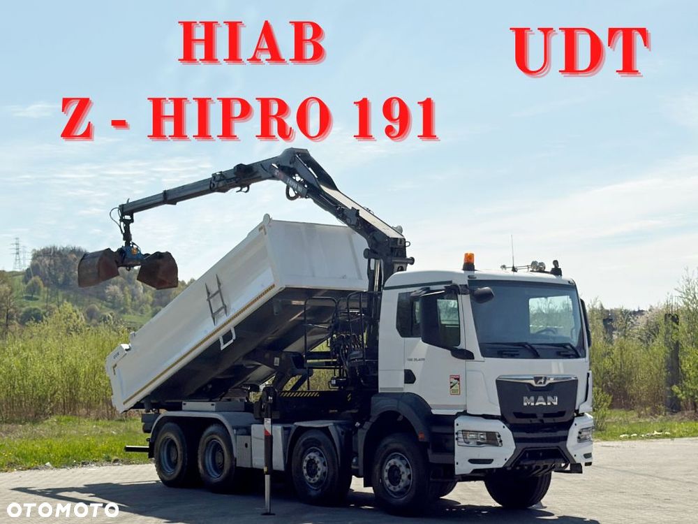 MAN TGS 35.470 * WYWROTKA 5,10 m + PILOT * HIAB Z - HIPRO 191 * 8x4 - 1
