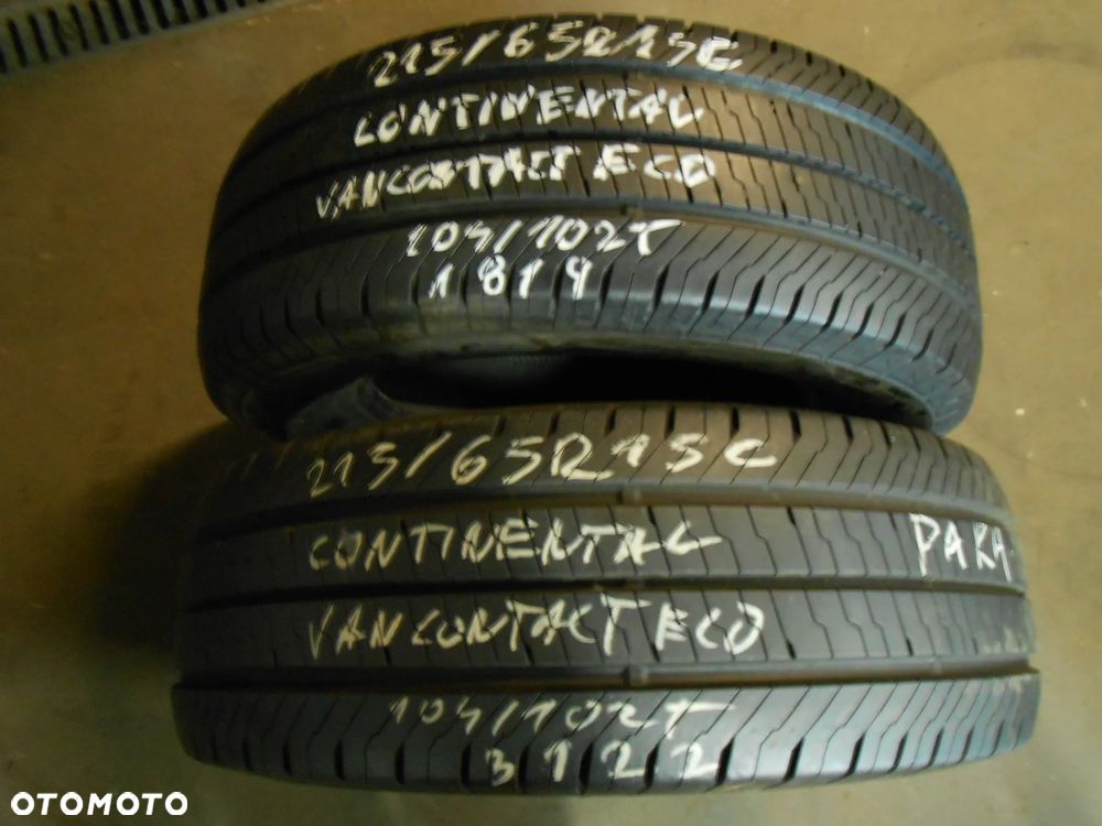 OPONY 215/65R15C CONTINENTAL VAN CONTACT ECO  DOT 3122 / 1819 7.9MM - 1
