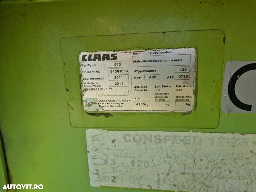 Claas 12R 75 Heder Porumb - 13