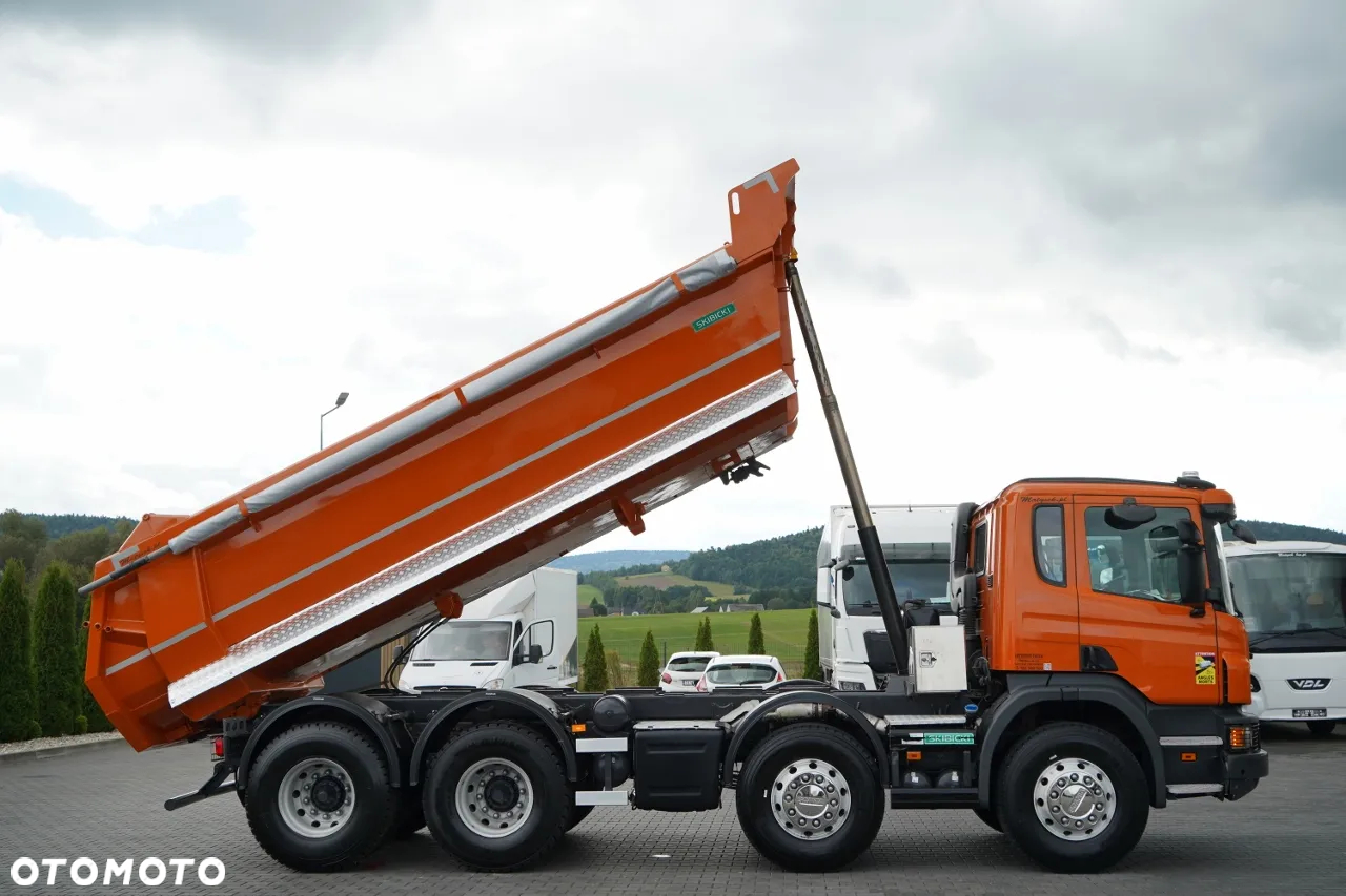 Scania P 410 / 8x4 / WYWROTKA TYLNOZSYPOWA / 21 TON ŁADOWNOŚCI / OPONY 100% - 6