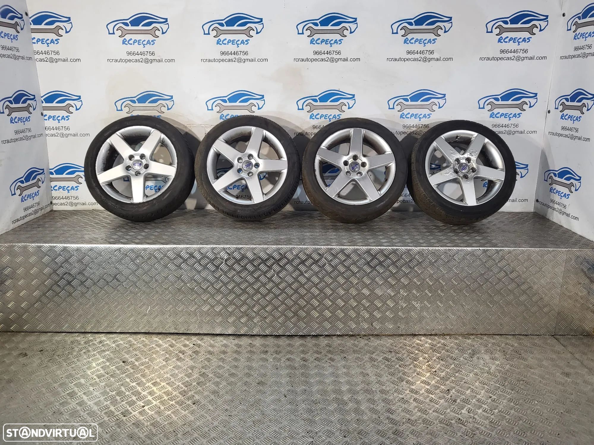 .Conjunto Jantes 17 Originais Volvo V70 7J ET52.5 5x108 30671415 - 1