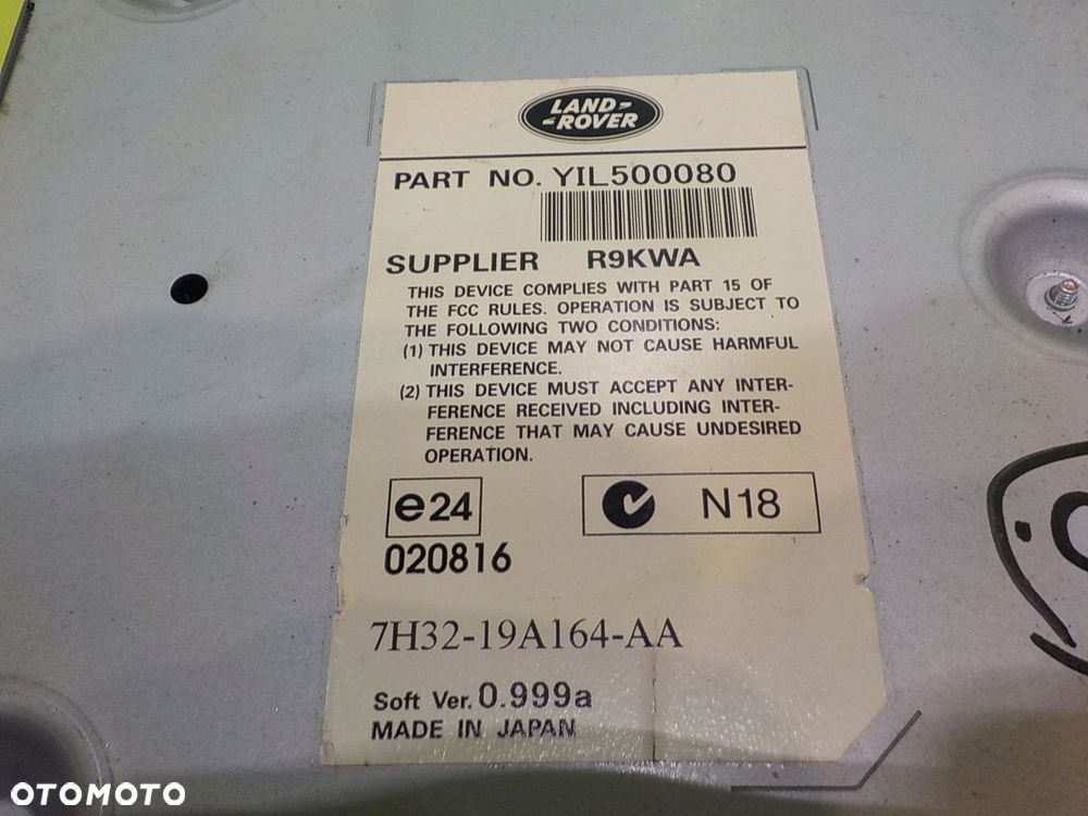 RANGE ROVER L322 LIFT 3.6 TD V8 07r modul sterownik DVD 7H32-19A164-AA - 12