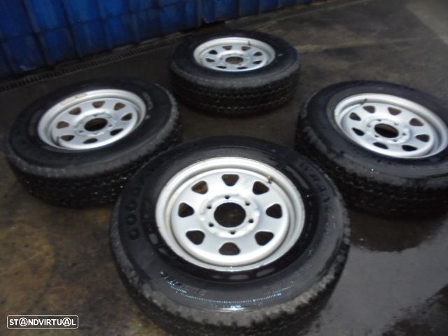 Jogo De Jantes Jgjant1148 NISSAN D22 PICK-UP FASE 2  2005 2.5 DCI VDI 4X4 135CV 2P CINZA 16X6j 6X114.3 104.8MM - 4