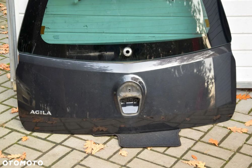 Opel Agila B II 08- Klapa bagażnika tył ZCEB czarna bez korozji - 4