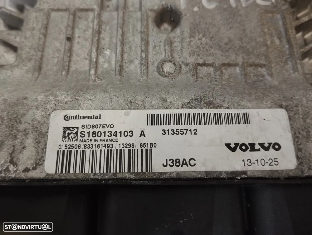 UNIDADE / CENTRALINA DO MOTOR VOLVO V40 1.6D REF. SID807EVO S180134103A - 3