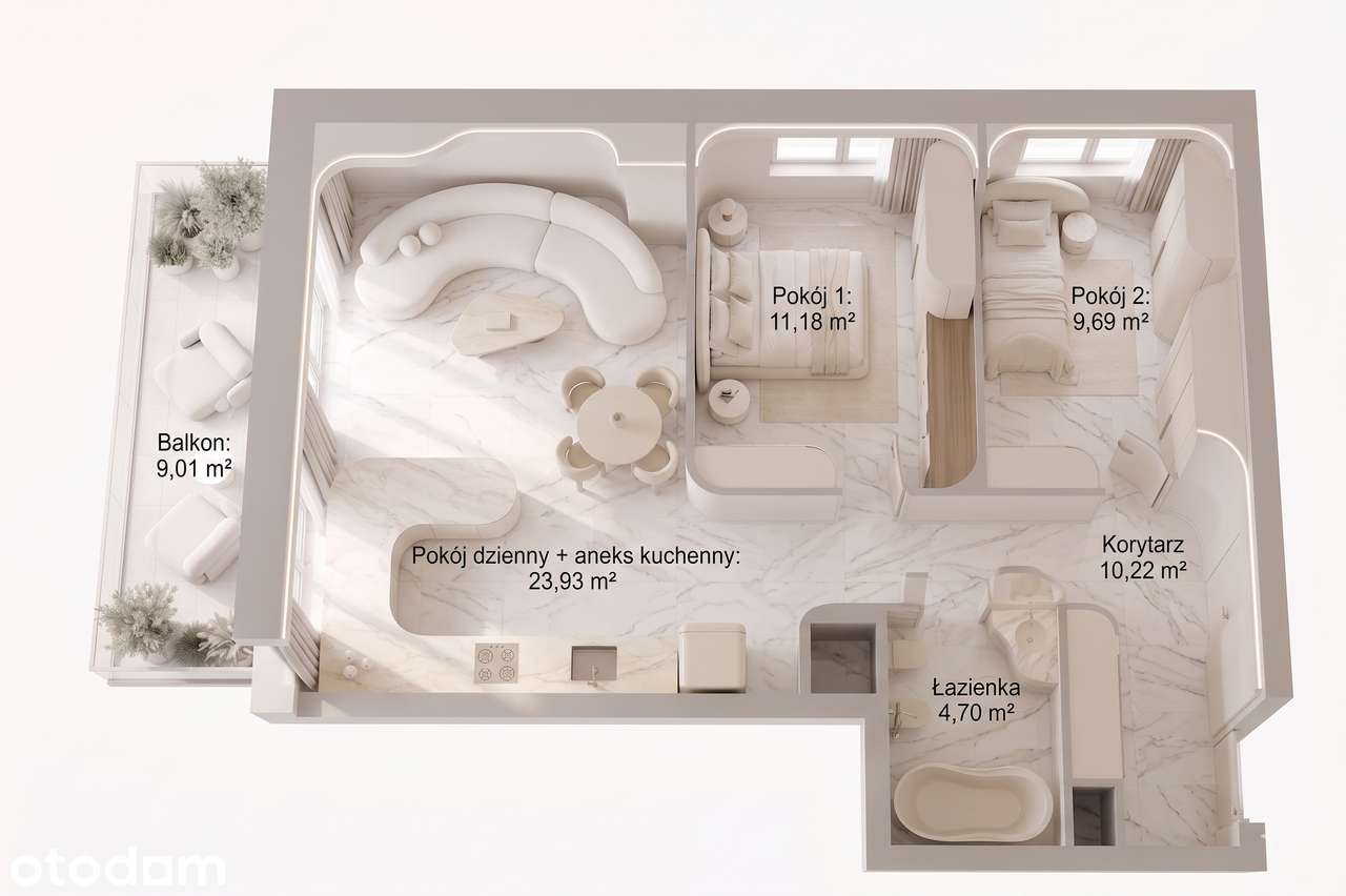 *6 PIĘTRO Z WIDOKIEM NA PIĄTKOWO* | 3 pokojowe 60 m² | KLUCZE NA JUŻ!