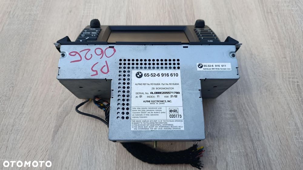 RADIO  RADIOODTWARZACZ CD BMW E39 2001 6913385 6916610 - 4