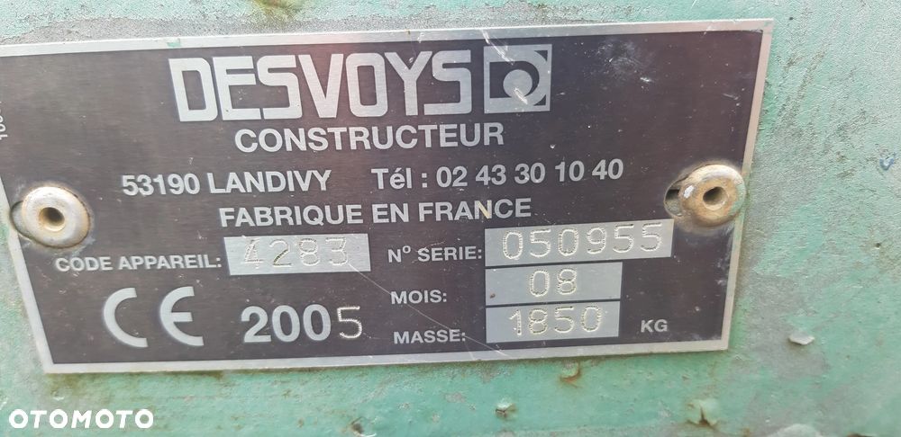 Inny Desvoys DRX 320 Mulczer i kosiarka bijakowa - 7