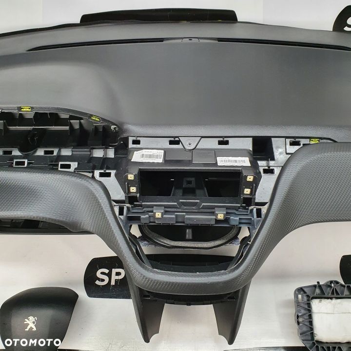 PEUGEOT 208 LIFT DESKA ROZDZIELCZA KONSOLA KOKPIT PULPIT PODUSZKI AIRBAG AIR BAG PASY KIT SET - 3