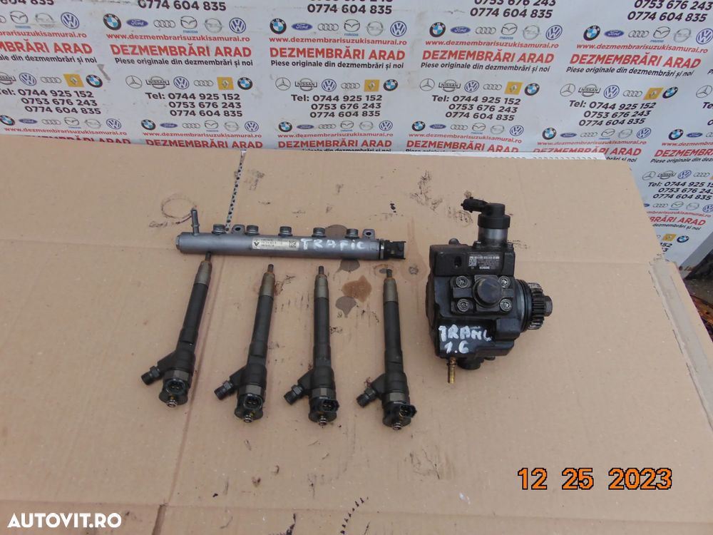 rampa injectoare renault Trafic 1.6 Opel Vivaro Nissan primastar 1.6dci nv300 cod r - 1