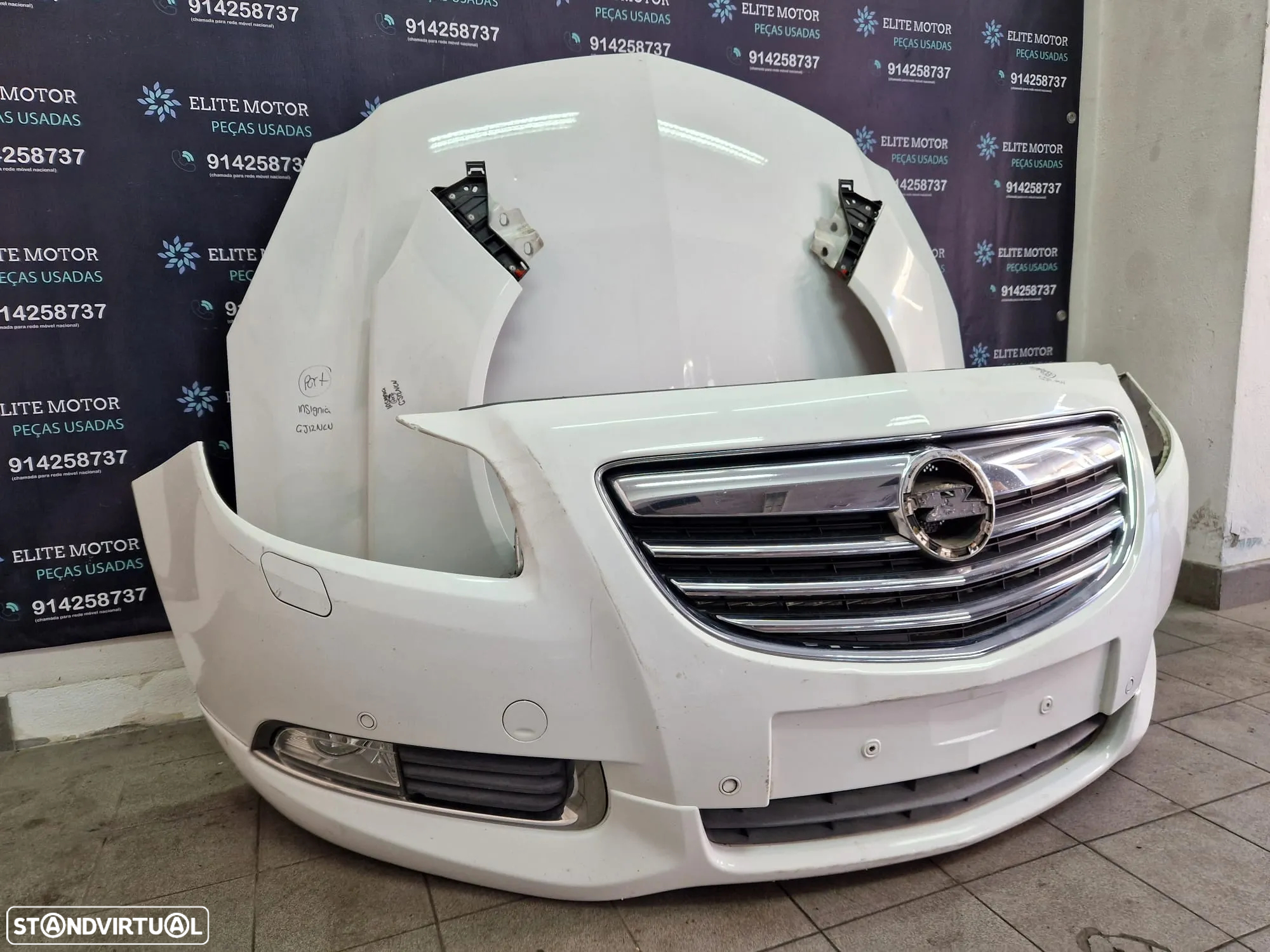 Frente completa usada OPEL INSIGNIA G09 SPORT XENON 2.0 CDTI capot parachoques guardalamas oticas radiadores - 5