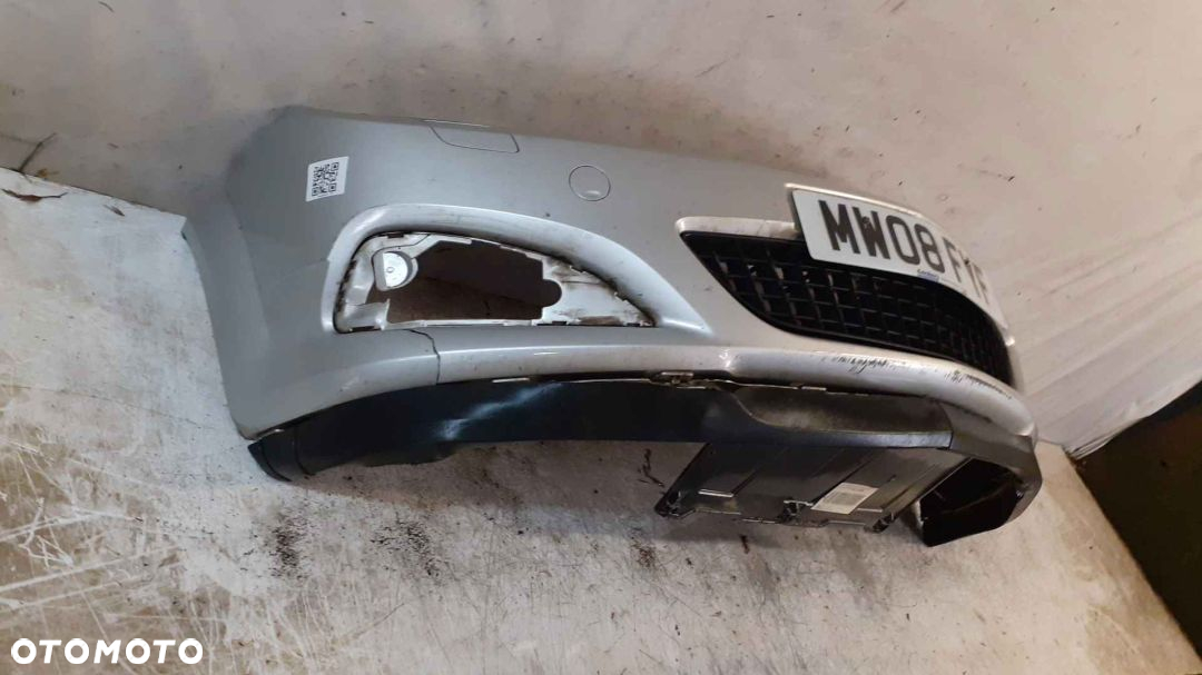 + ZDERZAK PRZÓD PRZEDNI OPEL ASTRA H 3 III GTC Z157 SREBRNY HALOGENY USZKODZONY !! - 4