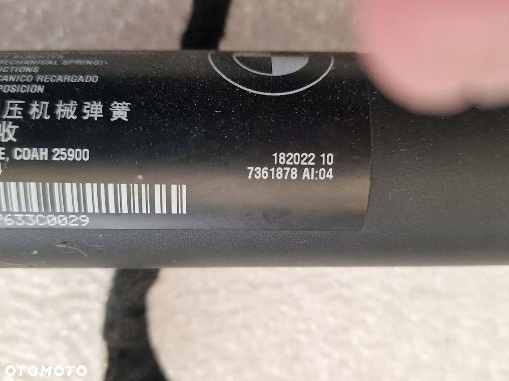 Siłowniki Klapy Bagażnika BMW X5 F15 2016 7294469 7361878 - 5