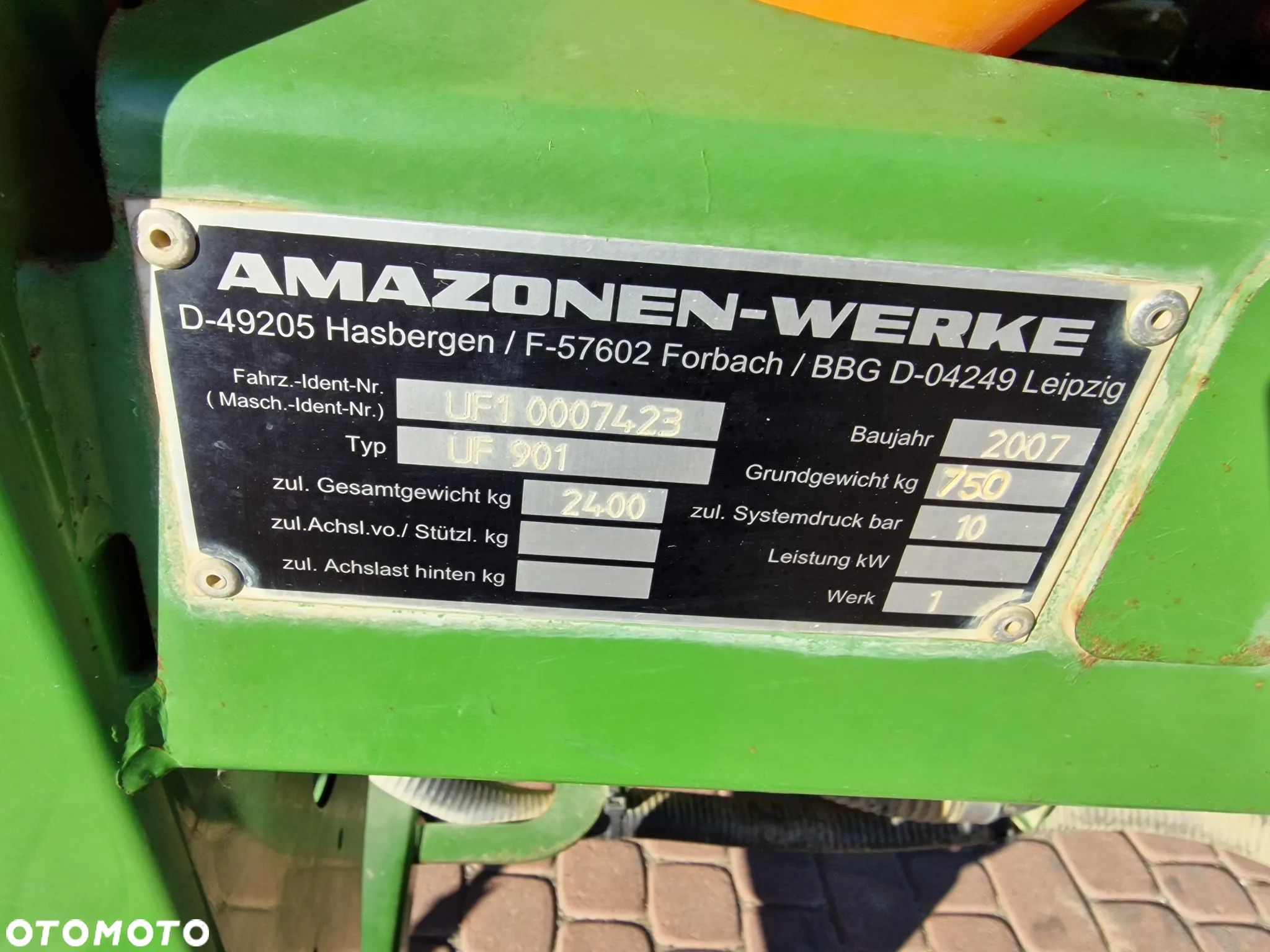 Amazone UF 901, 15m, 1100L - 6