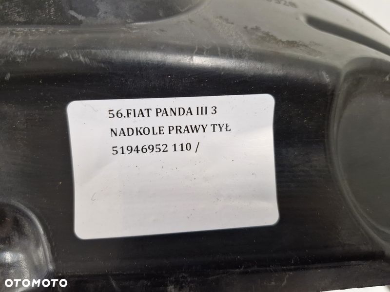 FIAT PANDA III 3 NADKOLE PRAWY TYŁ 51946952 - 3