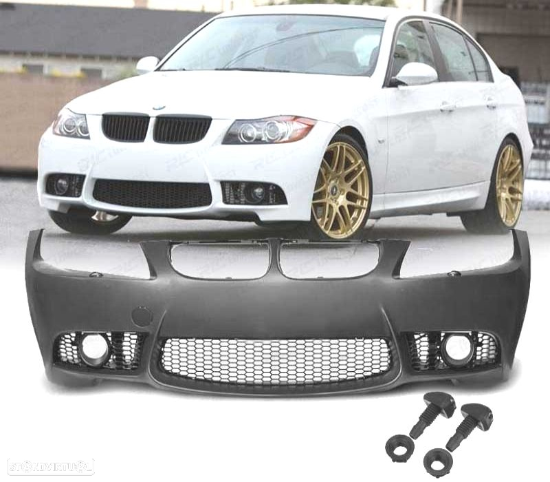 PARA-CHOQUES BMW SERIE 3 E90 E91 LOOK M3 05-08 + LAVA-FAROIS - 2