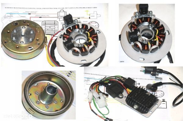 bezstykowy zapŁon cdi wsk 175 gazela trÓjfazowy - 1