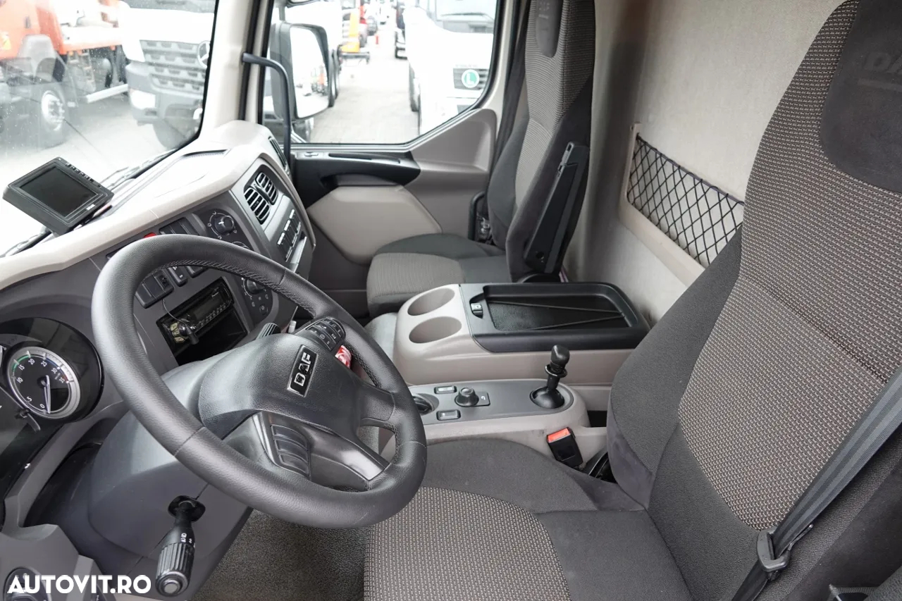DAF LF 250 / 4X2 / CUTIE - 7.30 + HDS HYVA HB 150XE3 / RADIOCOMANDĂ / ROTATOR / CAPACITATE MAX: 5200 KG / EURO 6 - 24