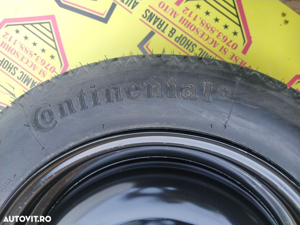 Roata de rezerva îngustă slim originala Ford 125/80/15 - 3
