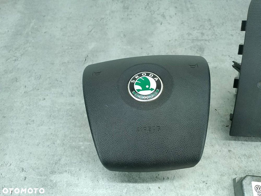 ZESTAW PODUSZEK AIRBAG SKODA FABIA II 5J0880201D  5J1880202C  1C0909605K - 5