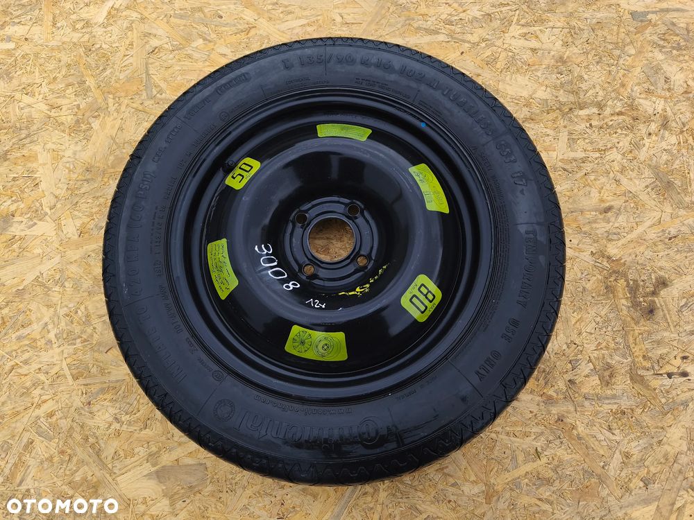 KOŁO DOJAZDOWE ZAPASOWE PEUGEOT 3008 I CITROEN C4 PICASSO 16 CALI 4X108 - 1