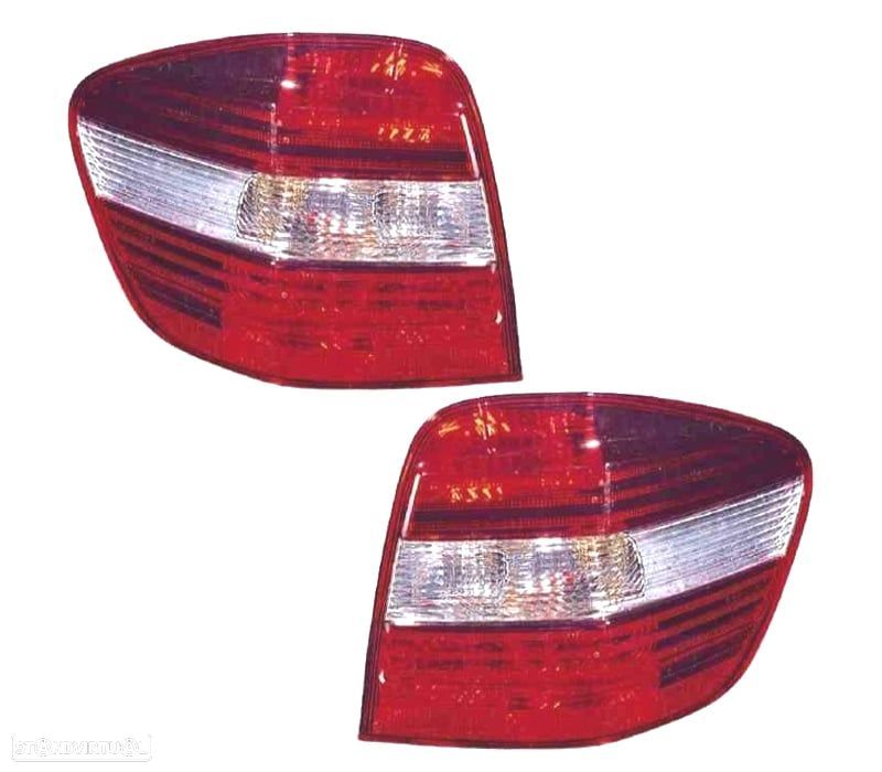 FAROLINS MERCEDES ML W164 05-08 LADO CROMADO - 1