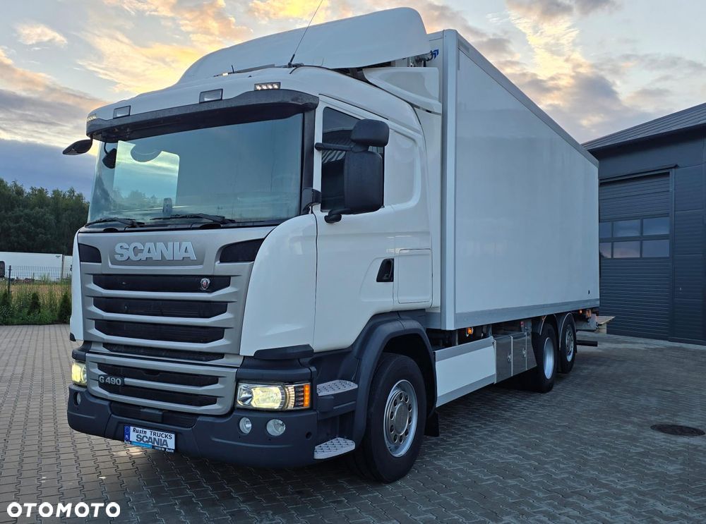 Scania G490 6x2 18 palet chłodnia diesel kurierka odwierty piękny stan świeży import! - 15