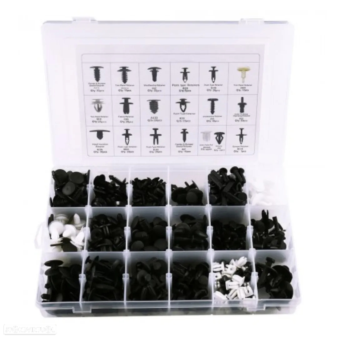 Conjunto sortido molas interiores automóvel universal multimarcas - 435 Peças + Ferramentas - 5