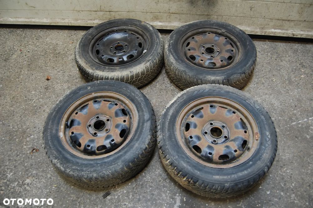 FELGI STALOWE + OPONY ZIMOWE 175/65R14 5X100 ET35 6J 6Q0601027H VW POLO IV SEAT IBIZA SKODA - 1
