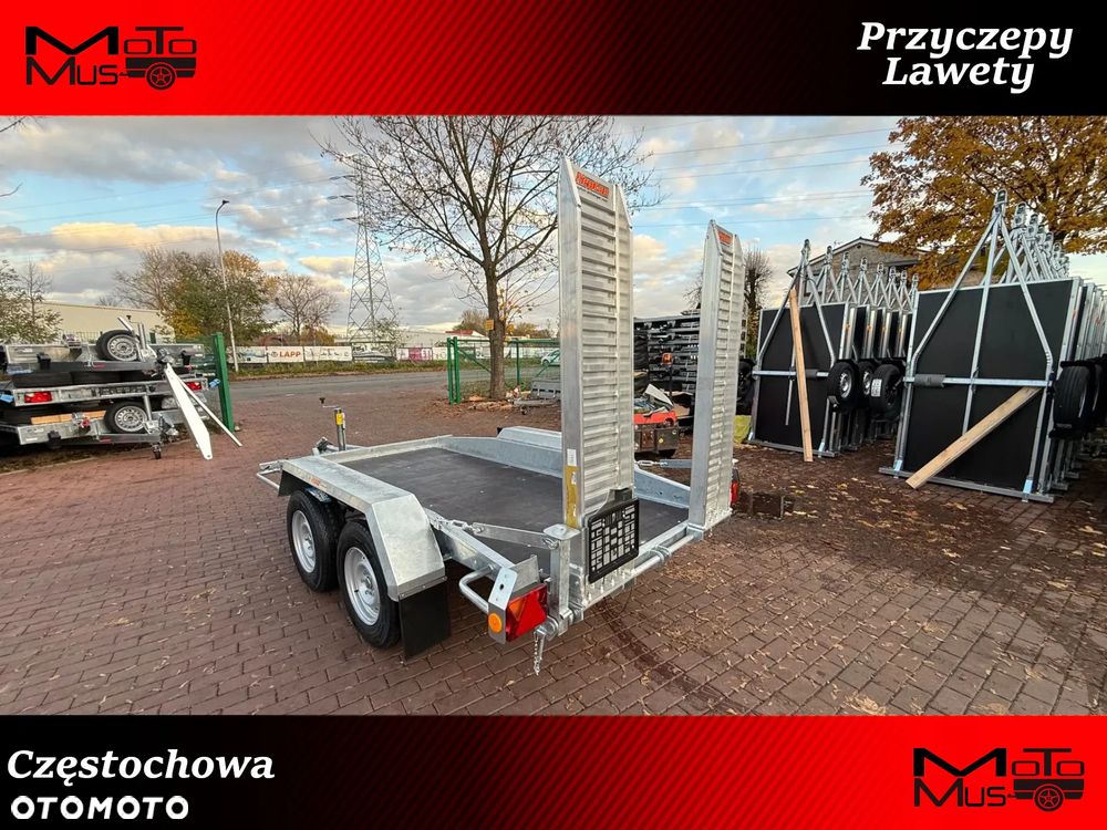 Neptun Przyczepa do przewozu sprzętu budowlanego LOADMAX 3x1.4 2500kg 2 osie pod koparke koparka walec MOTOMUS - 1