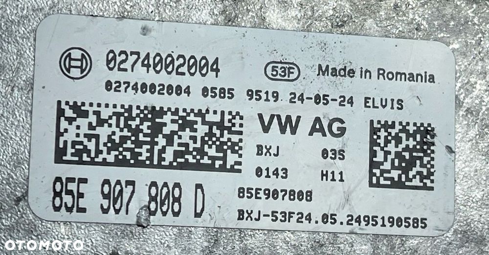 AUDI Q4 E-TRON STEROWNIK MODUŁ ZASILANIA NISKIEGO NAPIĘCIA 85E907808D - 12