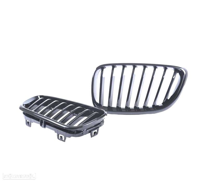 GRELHA FRONTAL BMW F22 F23 LOOK M PRETO BRILHANTE - 2